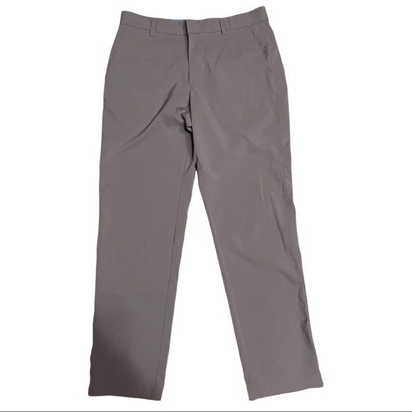 Skechers Light Grey Go Golf Nylon Performance Golf Flat Front Chino Pants - Picture 2 of 9
